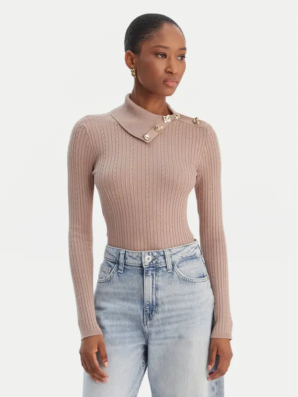Guess Guess Džemper W6RR07 Z2YK2 Bež Regular Fit