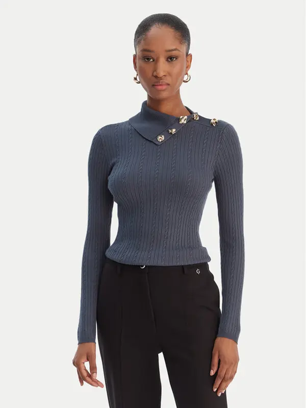 Guess Guess Džemper W6RR07 Z2YK2 Plava Regular Fit