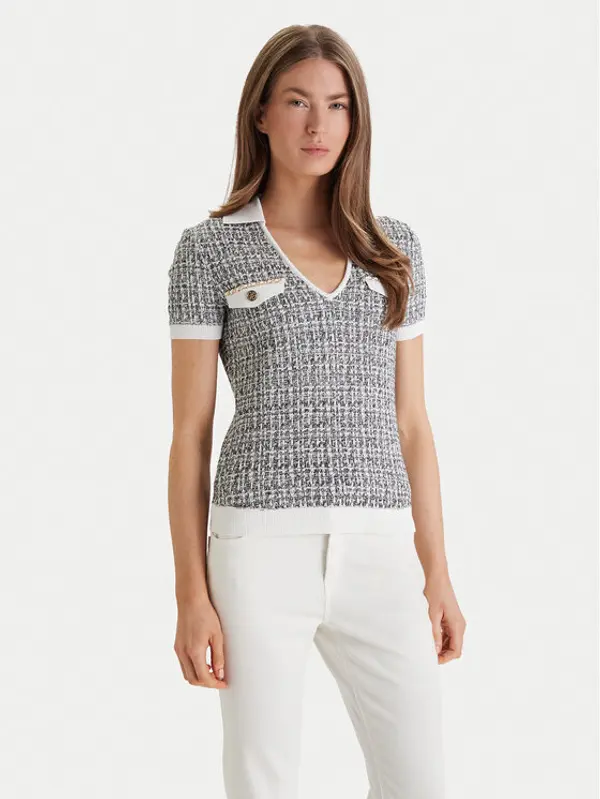 Guess Guess Džemper W6RR27 Z0361 Siva Regular Fit