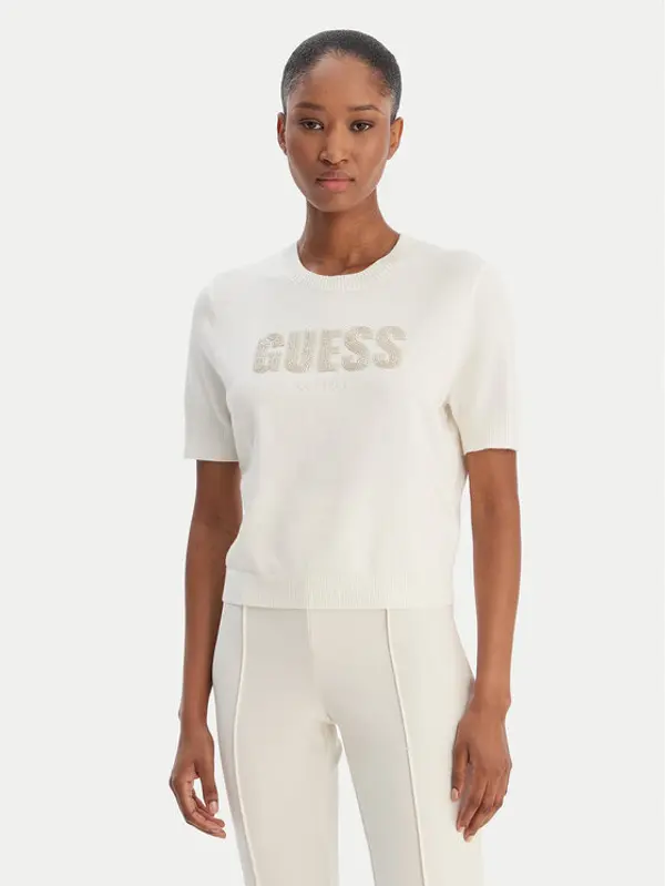 Guess Guess Džemper W6RR47 Z2NQ2 Écru Regular Fit