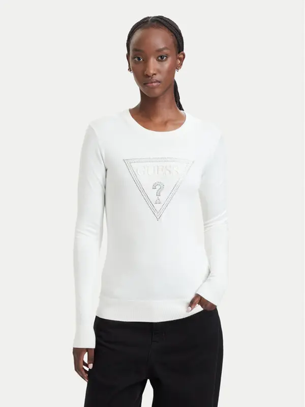 Guess Guess Džemper W6YR28 Z0976 Krem Regular Fit