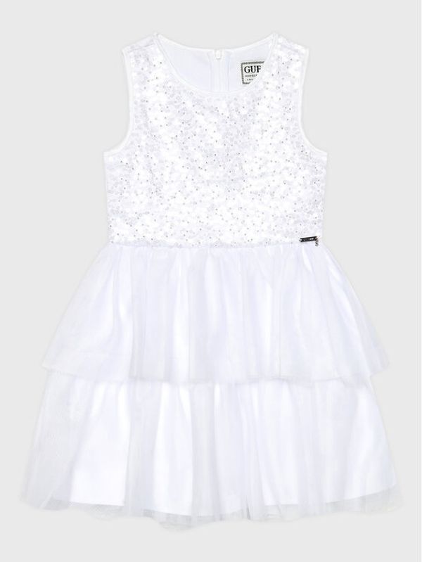 Guess Guess Elegantna haljina J3RK29 KBL10 Bijela Regular Fit