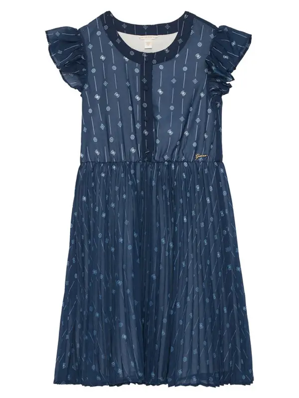 Guess Guess Elegantna haljina J6RK13 WA2T0 Tamnoplava Regular Fit