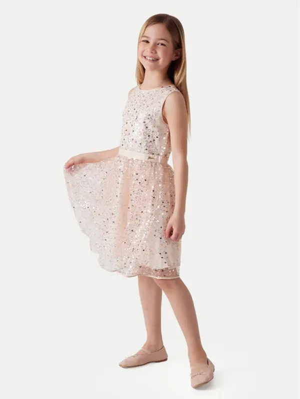 Guess Guess Elegantna haljina J6RK25 KCLM0 Ružičasta Regular Fit