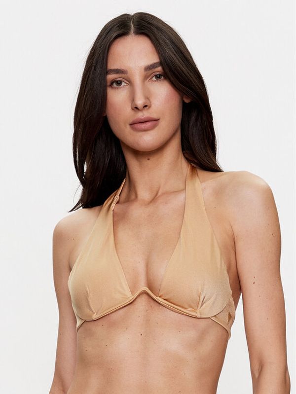 Guess Guess Gornji dio kupaćeg kostima E3GJ14 KBNI0 Smeđa