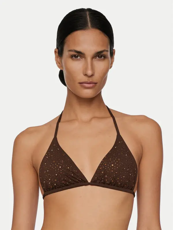 Guess Guess Gornji dio kupaćeg kostima E6GJ34 MC040 Smeđa