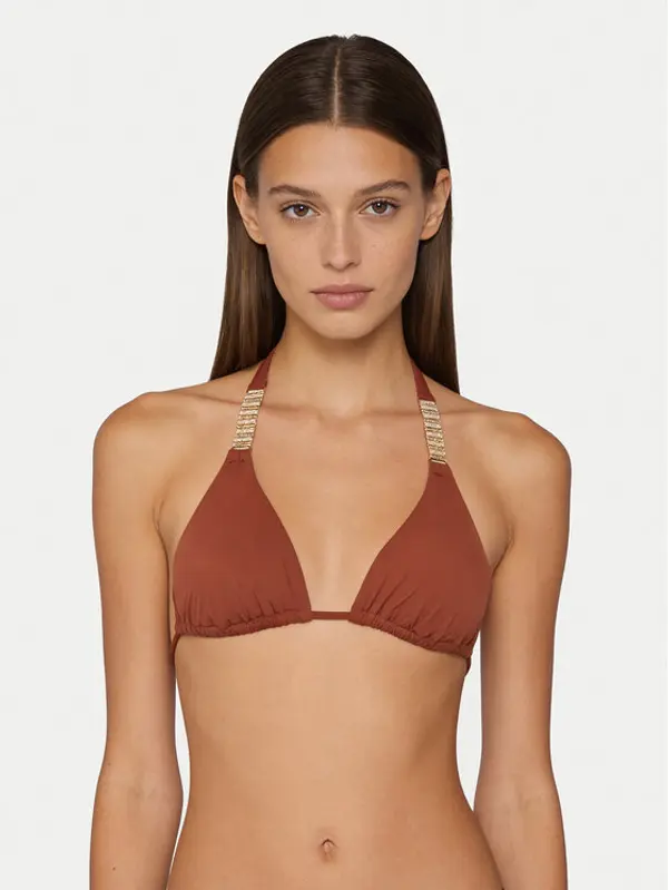 Guess Guess Gornji dio kupaćeg kostima E6GJ41 KG272 Smeđa