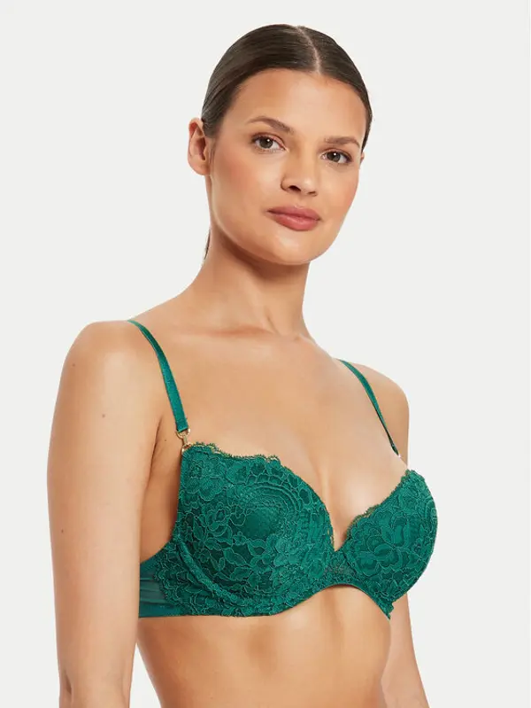 Guess Guess Grudnjak push-up O4YC15 KCC70 Zelena Regular Fit