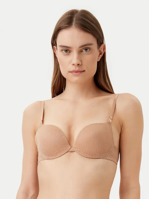 Guess Guess Grudnjak push-up O5RC12 KCLB0 Smeđa
