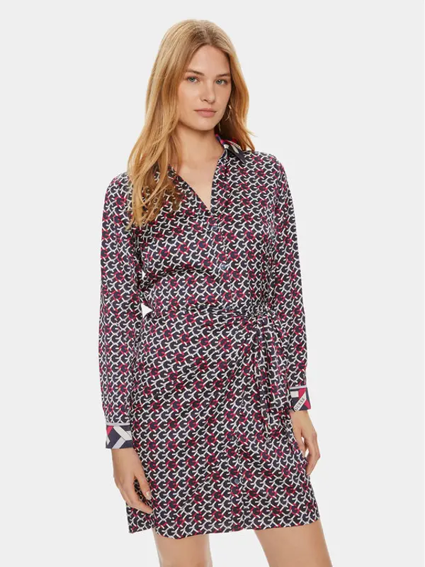 Guess Guess Haljina košulja Alya W4YK35 WF1T2 Šarena Regular Fit