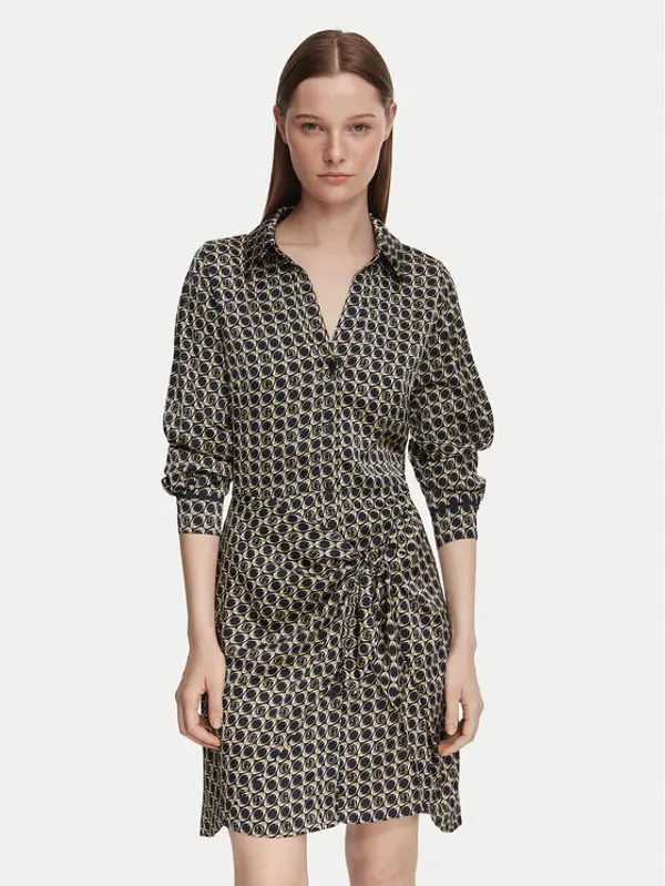 Guess Guess Haljina košulja W4YK35 WF1T2 Tamnoplava Regular Fit