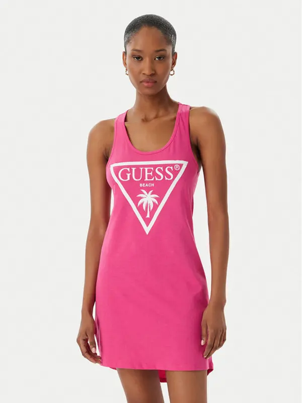 Guess Guess Haljina za plažu E3GP03 JA914 Ružičasta Regular Fit