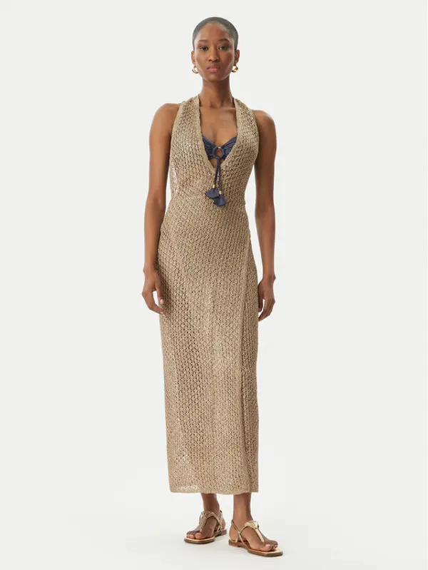 Guess Guess Haljina za plažu E6GK04 Z5402 Bež Classic Fit