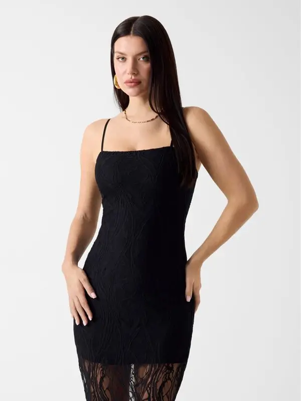 Guess Guess Haljina za svaki dan 182758 Crna Classic Fit
