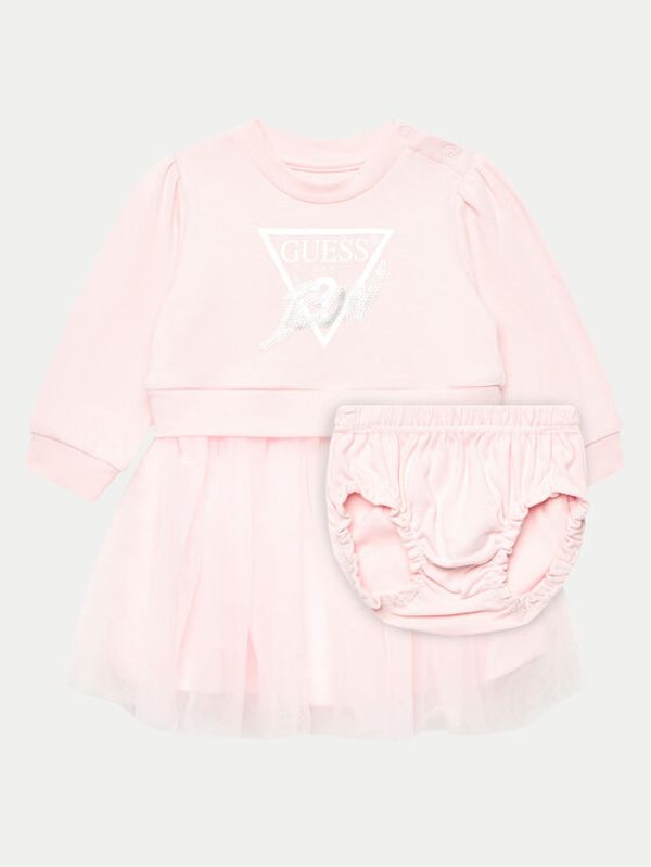 Guess Guess Haljina za svaki dan A4YK03 KB8R0 Ružičasta Regular Fit