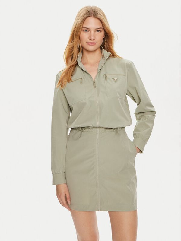 Guess Guess Haljina za svaki dan Aurelie V4YK01 WG982 Zelena Regular Fit