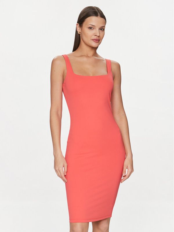 Guess Guess Haljina za svaki dan Charlotte W4GK69 KC7M0 Koraljna Slim Fit