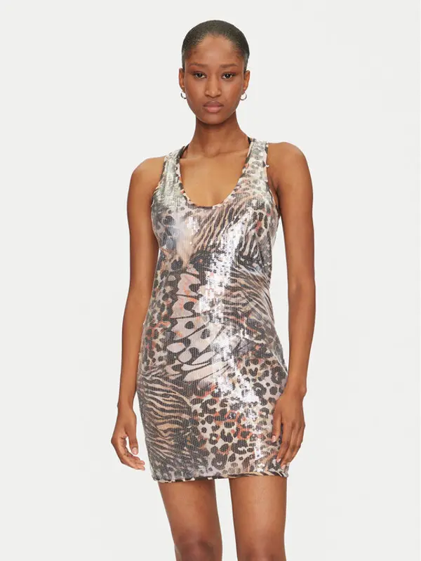 Guess Guess Haljina za svaki dan E5GK04 KCR72 Smeđa Bodycon Fit