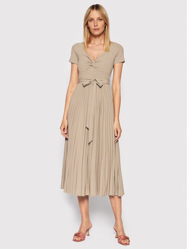 Guess Guess Haljina za svaki dan Erynn WBGK86 WE6D1 Bež Regular Fit