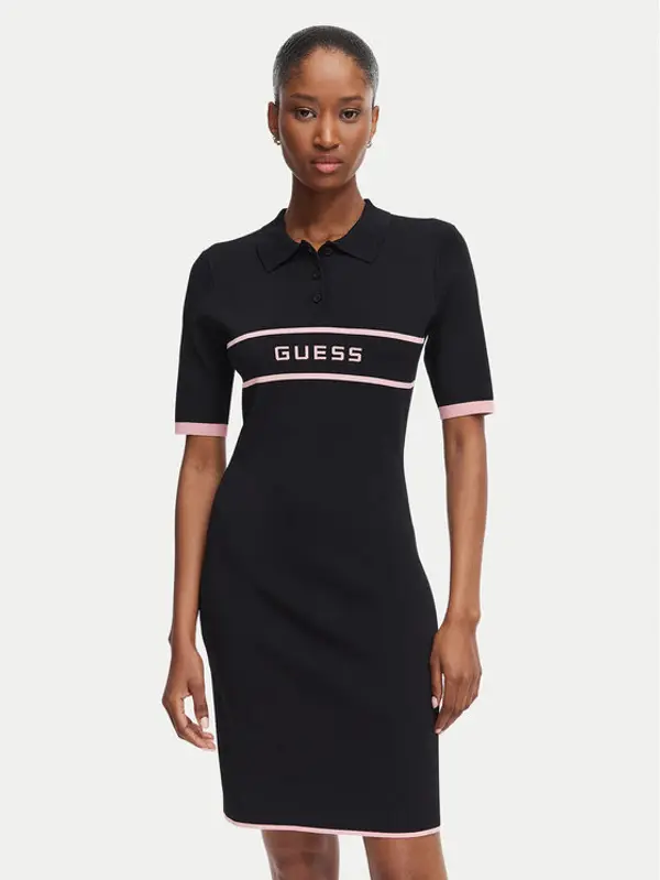 Guess Guess Haljina za svaki dan G6YK40 Z1082 Crna Slim Fit