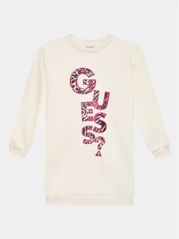 Guess Guess Haljina za svaki dan J3BK01 KAZQ2 Écru Regular Fit