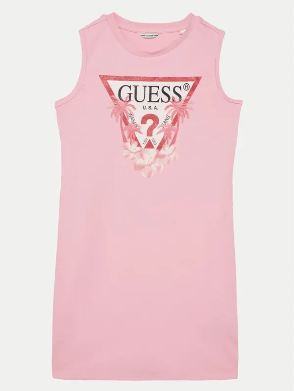 Guess Guess Haljina za svaki dan J4RK38KA6W4 Ružičasta Regular Fit