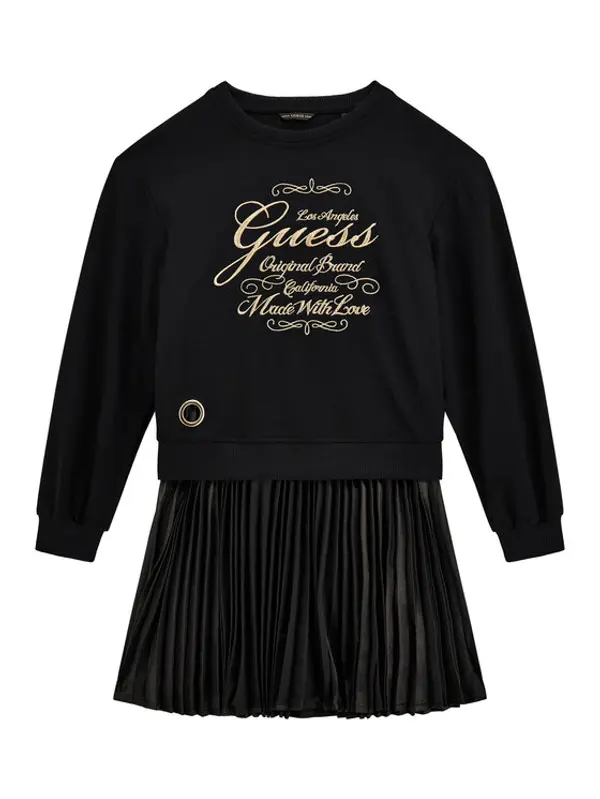 Guess Guess Haljina za svaki dan J5BK31 KAUH0 Crna Regular Fit
