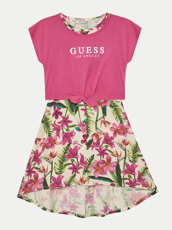 Guess Guess Haljina za svaki dan J5GK13 K6YW4 Ružičasta Regular Fit
