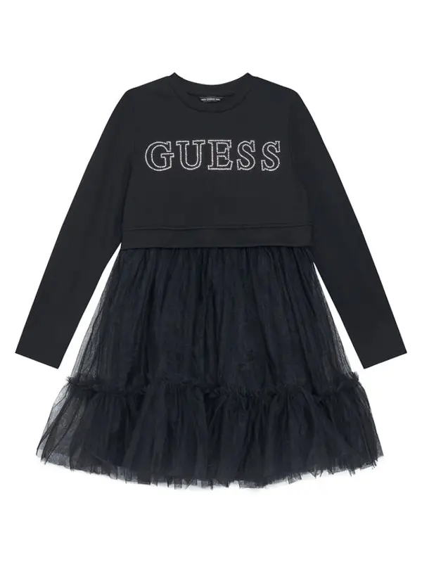 Guess Guess Haljina za svaki dan J5YK03 KAUH0 Crna Regular Fit