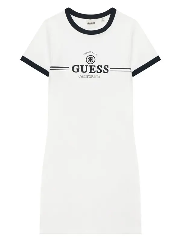 Guess Guess Haljina za svaki dan J6GK26 KCQX1 Bijela Slim Fit