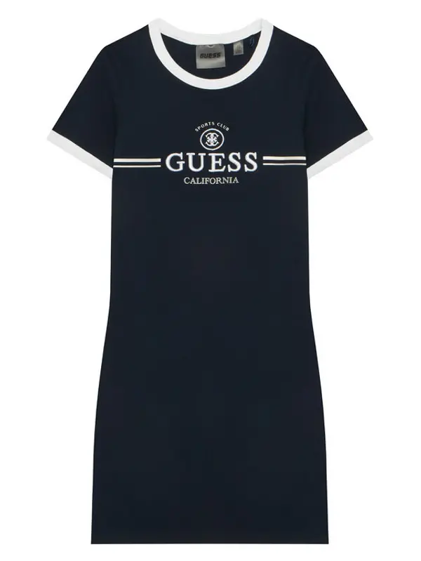 Guess Guess Haljina za svaki dan J6GK26 KCQX1 Tamnoplava Slim Fit