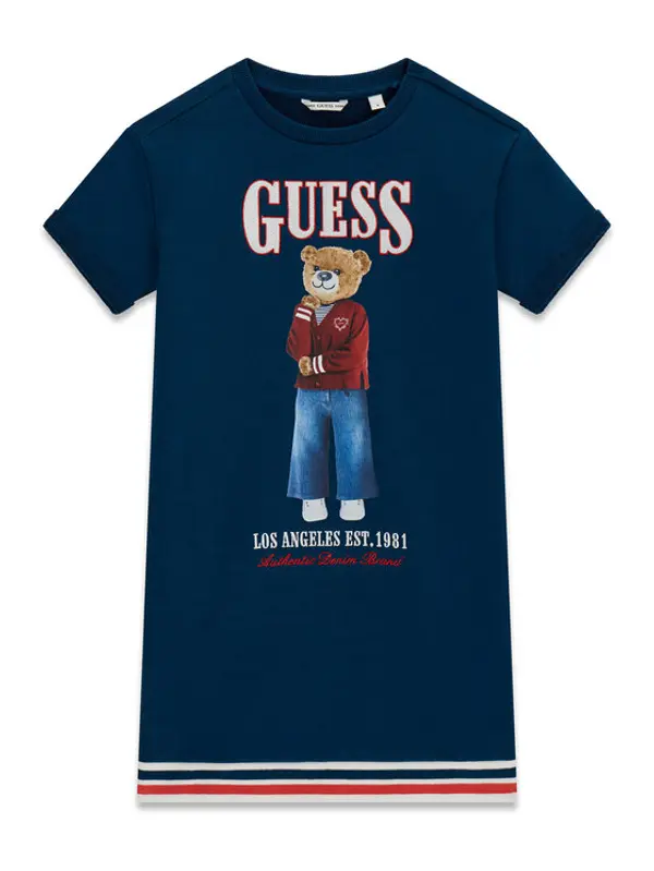 Guess Guess Haljina za svaki dan J6RK11 KAD74 Tamnoplava Regular Fit