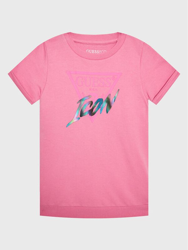 Guess Guess Haljina za svaki dan K3RK01 KB4O0 Ružičasta Regular Fit