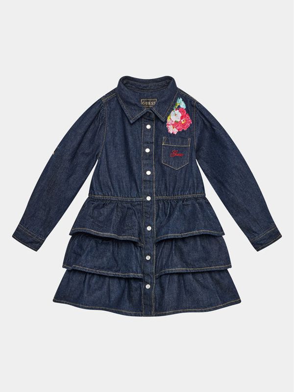 Guess Guess Haljina za svaki dan K3YK18 D4EU0 Plava Regular Fit