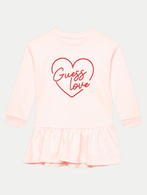 Guess Guess Haljina za svaki dan K4YK04 KA6R4 Ružičasta Regular Fit