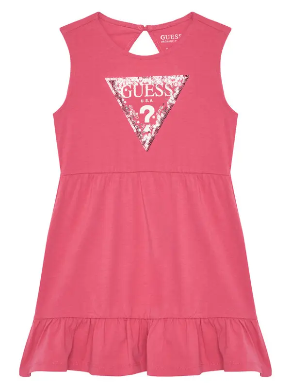 Guess Guess Haljina za svaki dan K5GK22 K6YW4 Koraljna Regular Fit