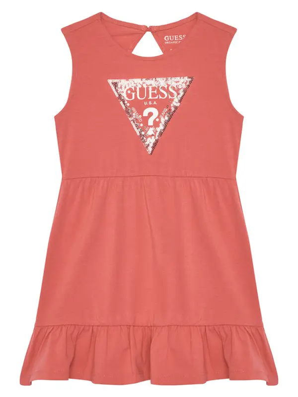 Guess Guess Haljina za svaki dan K5GK22 K6YW4 Koraljna Regular Fit