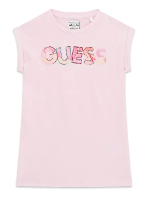 Guess Guess Haljina za svaki dan K6GK10 KAE24 Svijetlo roza Regular Fit