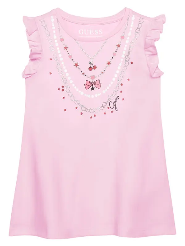 Guess Guess Haljina za svaki dan K6RK02 KA6W4 Ružičasta Regular Fit
