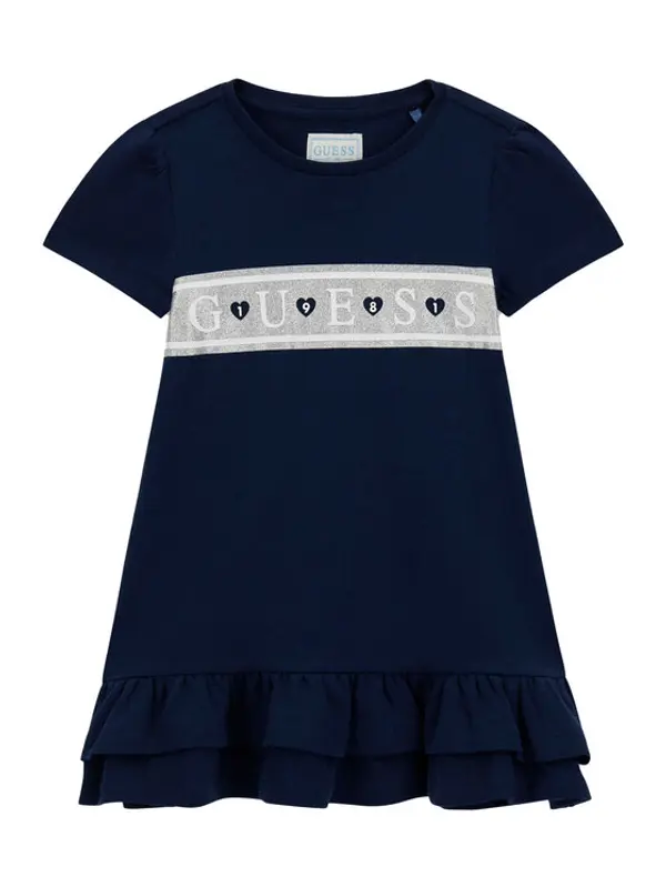 Guess Guess Haljina za svaki dan K6RK13 KA6W4 Tamnoplava Regular Fit