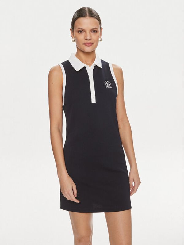 Guess Guess Haljina za svaki dan Mylah V4GK02 KBFB2 Tamnoplava Bodycon Fit