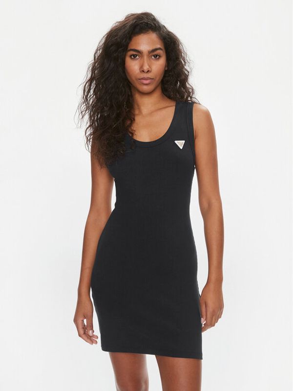 Guess Guess Haljina za svaki dan Nyra V4GK03 KBCO2 Tamnoplava Slim Fit