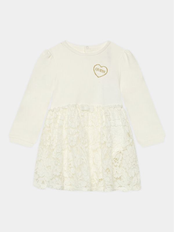 Guess Guess Haljina za svaki dan S3BG00 KB8R0 Écru Regular Fit