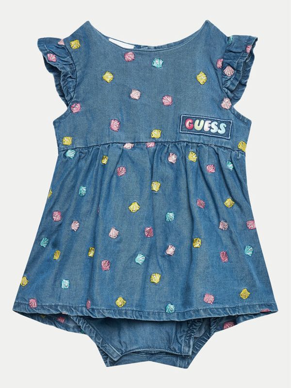 Guess Guess Haljina za svaki dan S4GG17 WFBS0 Tamnoplava Regular Fit