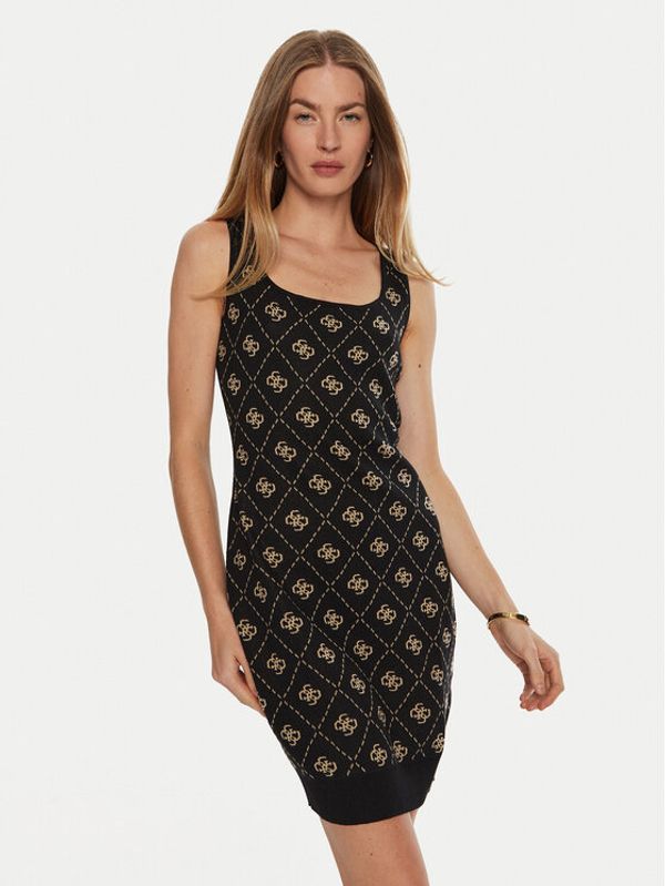 Guess Guess Haljina za svaki dan Sarah W4BK98 Z3JD2 Crna Slim Fit