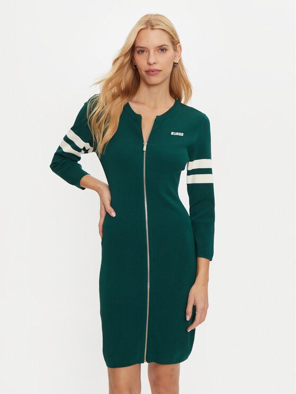 Guess Guess Haljina za svaki dan V4BK05 ZZ04U Zelena Regular Fit
