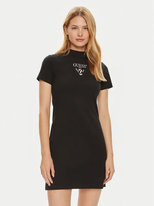 Guess Guess Haljina za svaki dan V4YK02 KCDH1 Crna Regular Fit