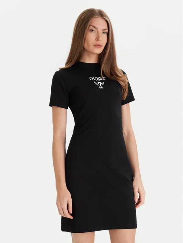 Guess Guess Haljina za svaki dan V4YK02 KCDH1 Crna Regular Fit