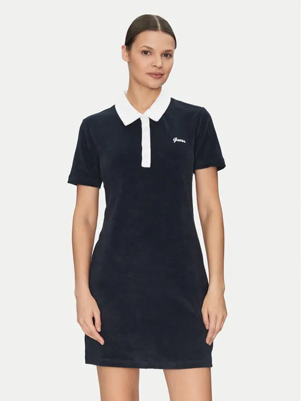 Guess Guess Haljina za svaki dan V5GK01 KCQV1 Tamnoplava Regular Fit