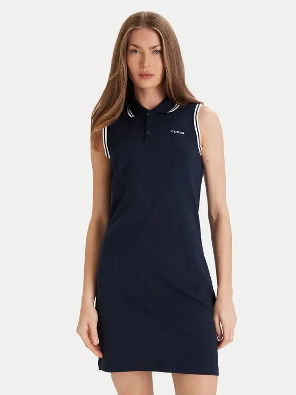 Guess Guess Haljina za svaki dan V5GK04 KCOK1 Tamnoplava Regular Fit